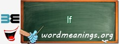WordMeaning blackboard for lf